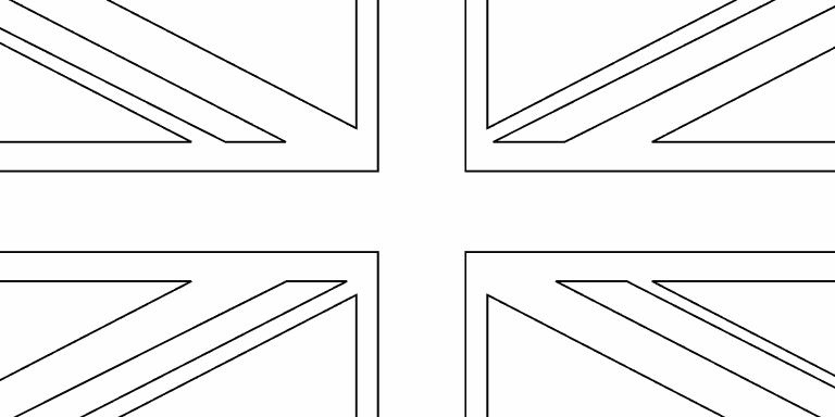 United Kingdom flag coloring page - Coloring Pages 4 U