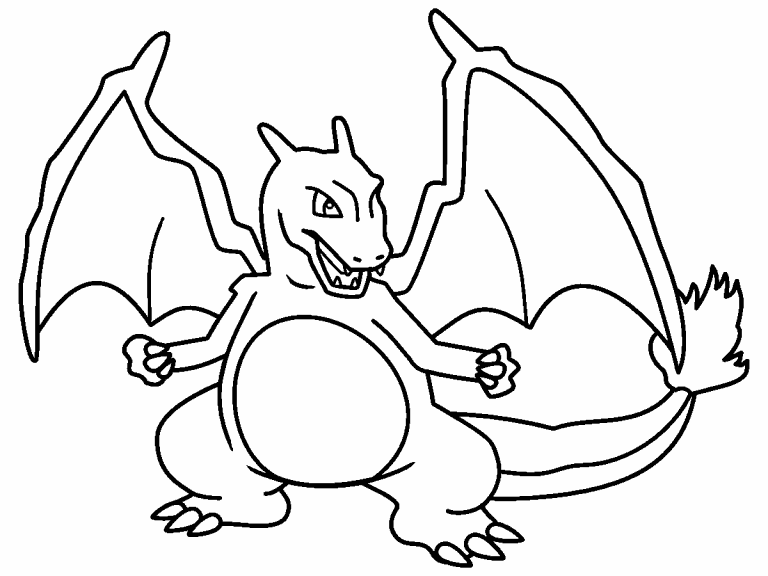 Charizard Pokemon coloring page - Coloring Pages 4 U