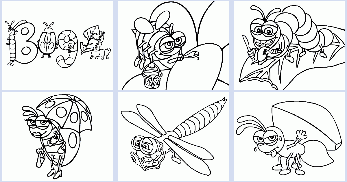 Bug coloring book - Coloring Pages 4 U