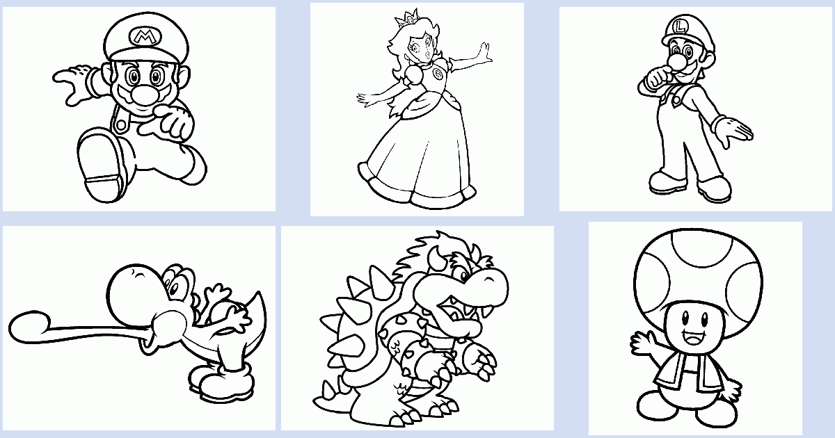 Download Mario Brothers Coloring Book Coloring Pages 4 U