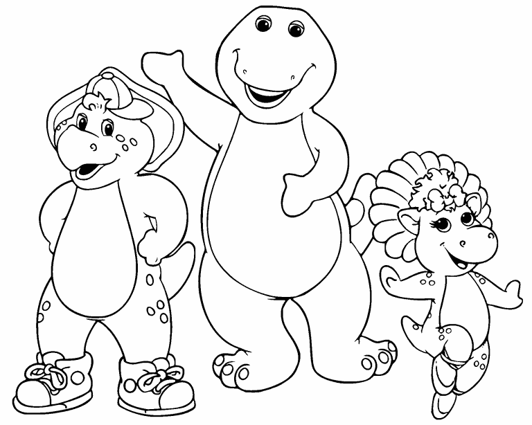 Barney and Friends coloring page - Coloring Pages 4 U