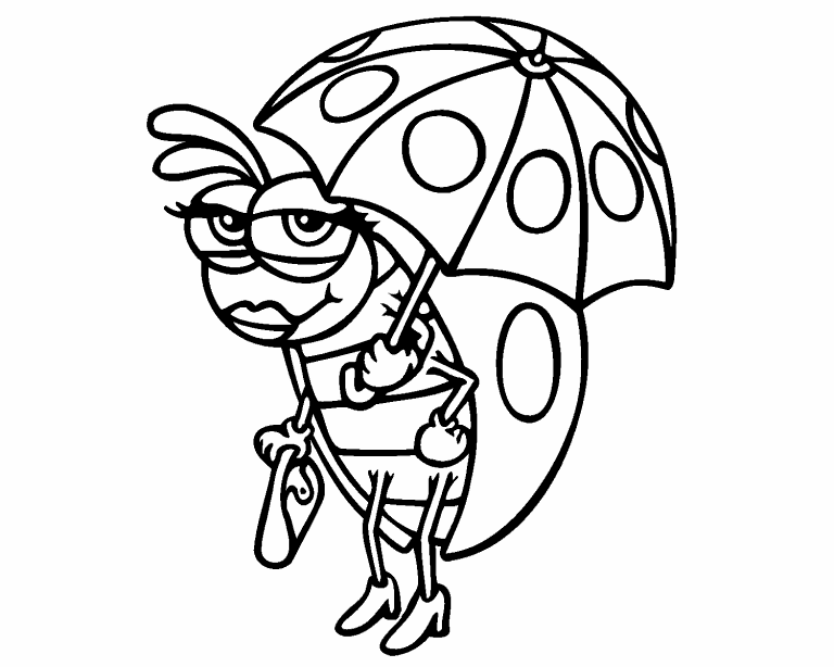 Ladybug coloring page - Coloring Pages 4 U