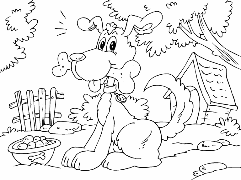 Farm Dog coloring page - Coloring Pages 4 U
