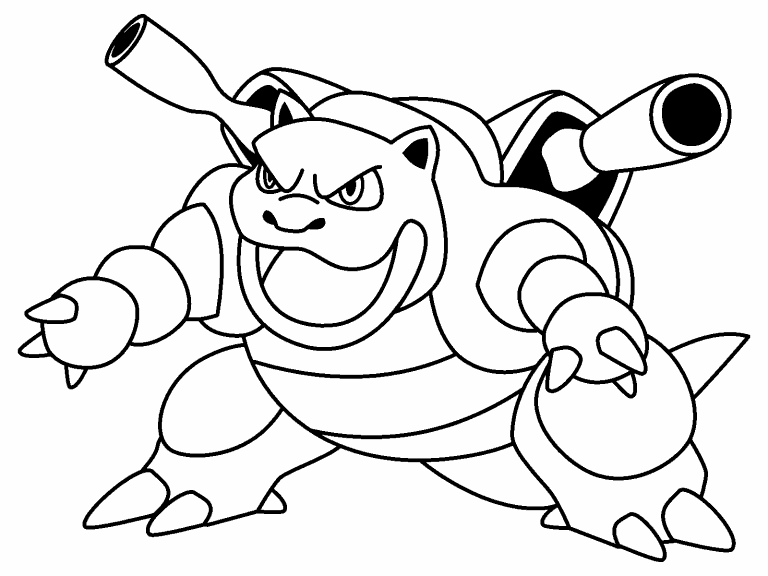 Blastoise Pokemon coloring page - Coloring Pages 4 U