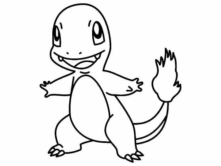 Charmander Pokemon coloring page - Coloring Pages 4 U