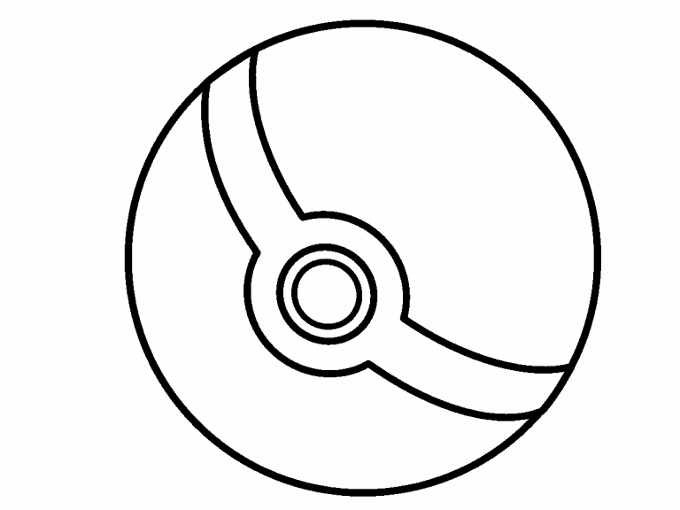 Download Poke Ball coloring page - Coloring Pages 4 U