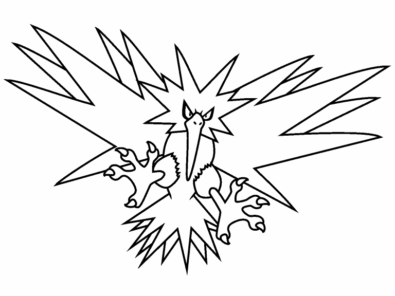 pokemon coloring pages articuno