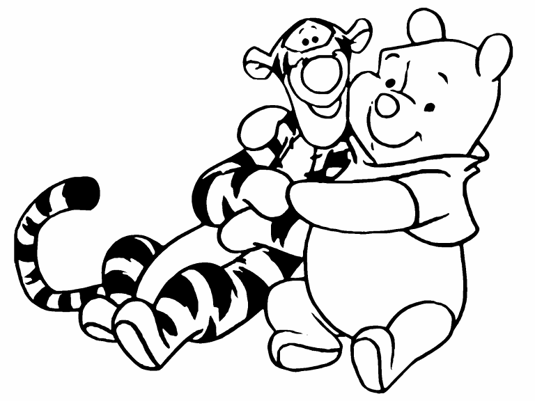 my friends tigger pooh coloring pages